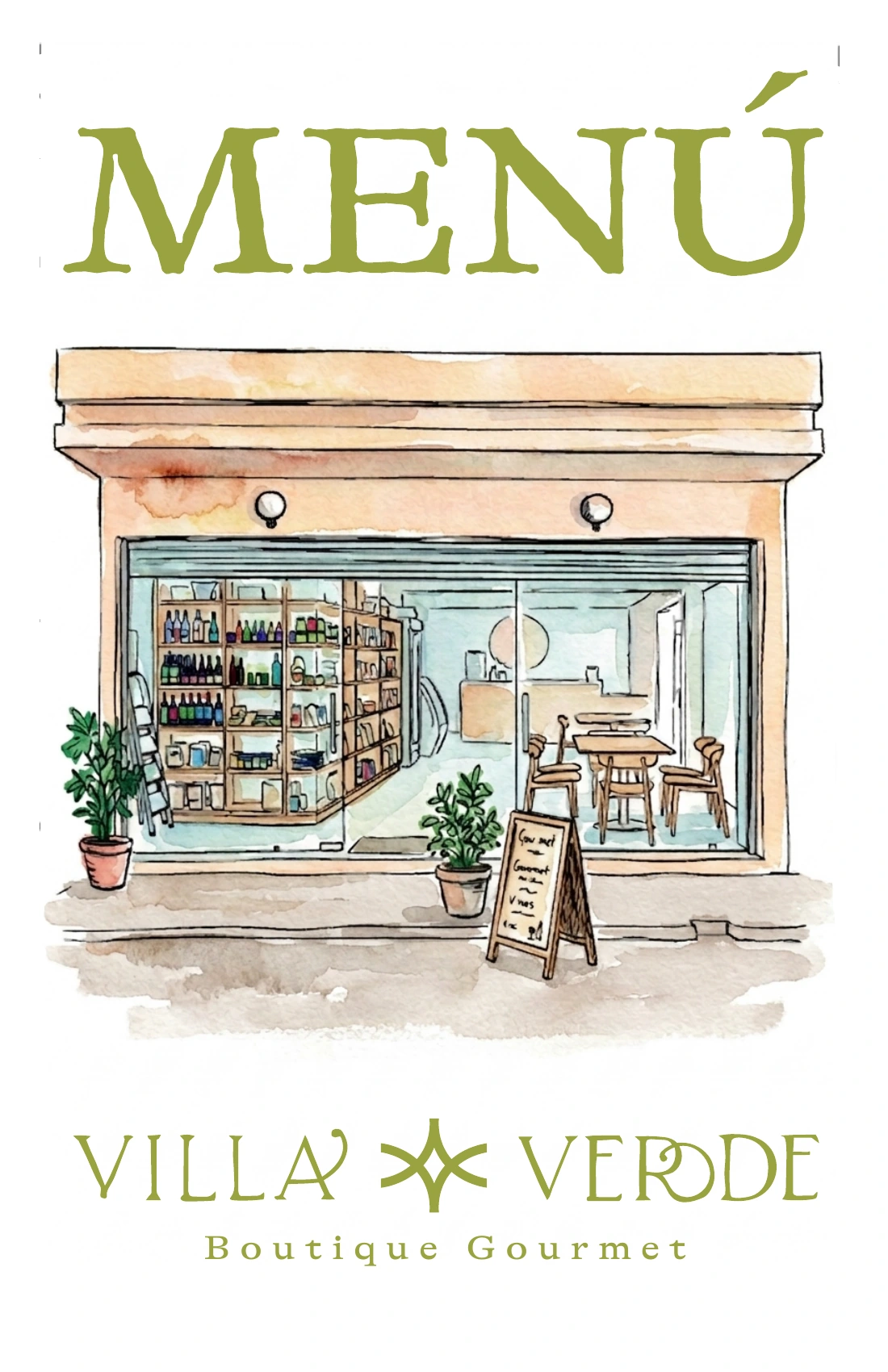 Menú Villa Verde Gourmet: Portada